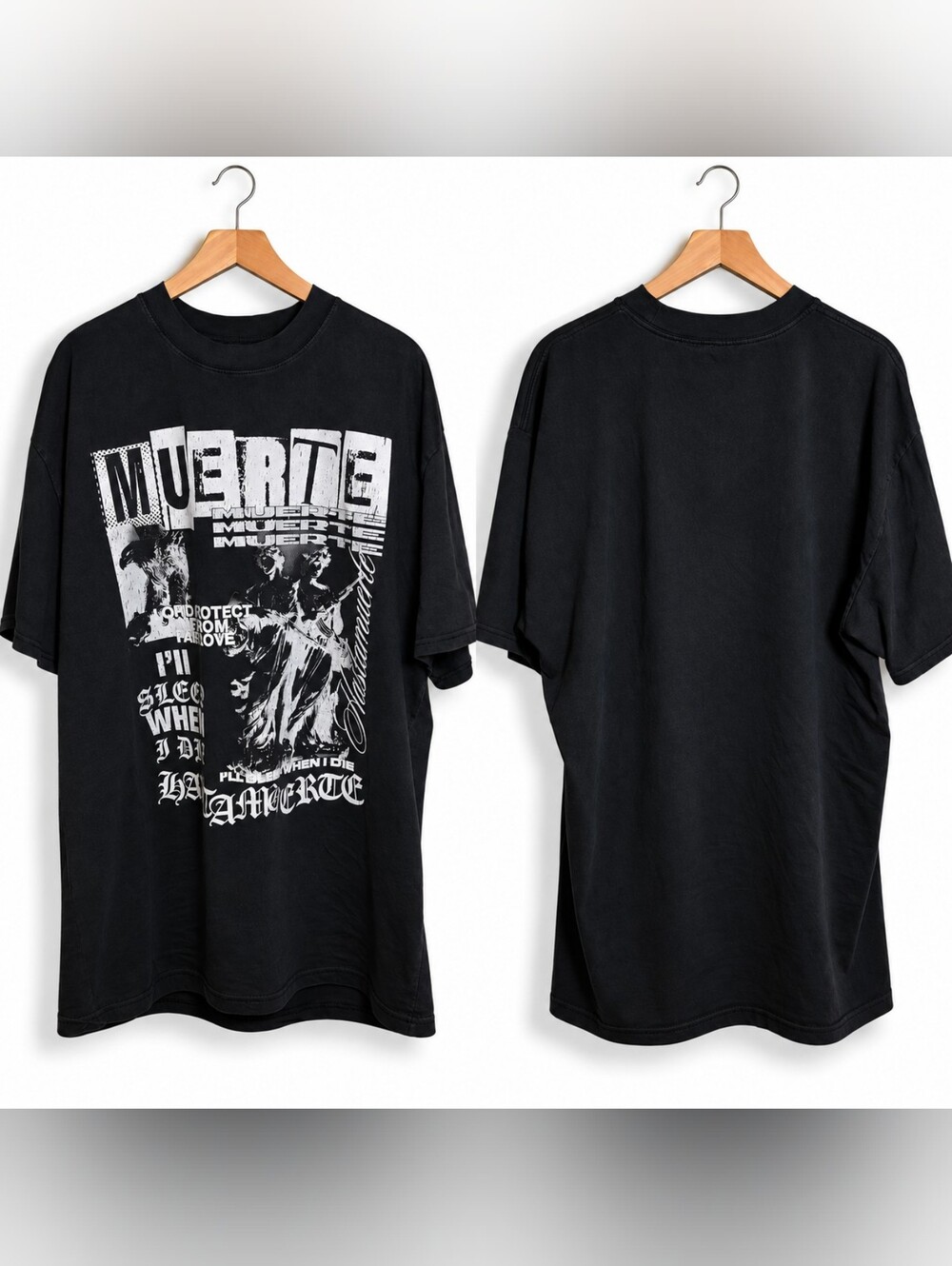 Hustle Daily āMuerteā Graphic T-Shirt ā XXL ā EUC